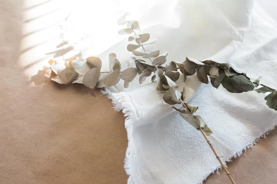 about blanket and leaves